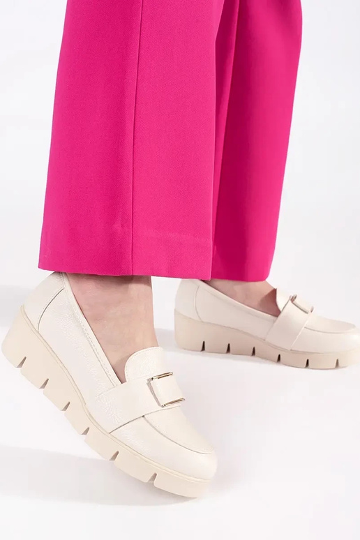 Mocassins azuis em camurça com corrente Mocassins azuis em camurça com corrente