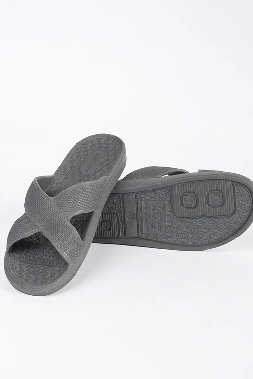 Chinelos de piscina cinzas para homens Chinelos de piscina cinzas para homens