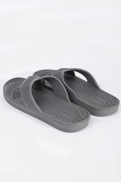 Chinelos de piscina cinzas para homens Chinelos de piscina cinzas para homens