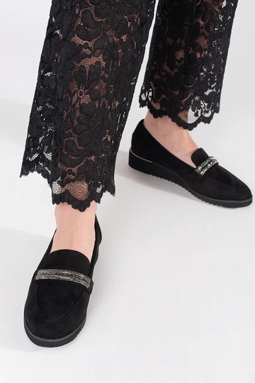 Mocassins pretos de camurça 2