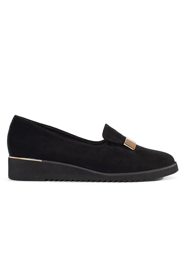 Sapatos baixos pretos com...