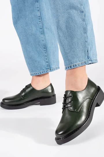 Sapatos baixos verdes com... 2