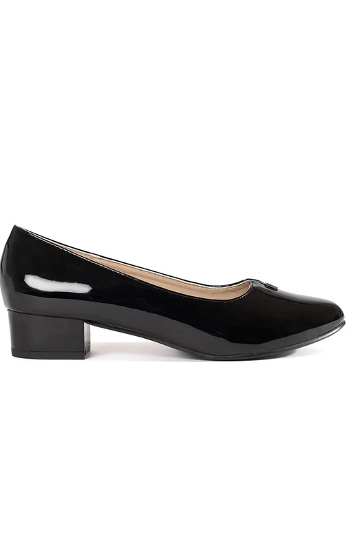 Sapatos altos pretos com efeito...