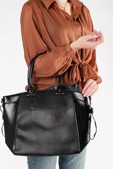 Bolsa grande preta com alça... 2