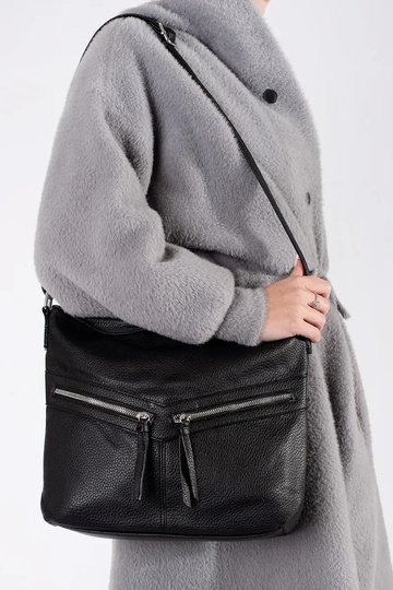 Bolsa feminina preta com... 2