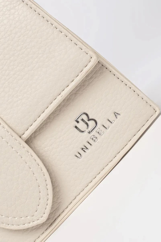 Bolsa pequena bege clara com alça