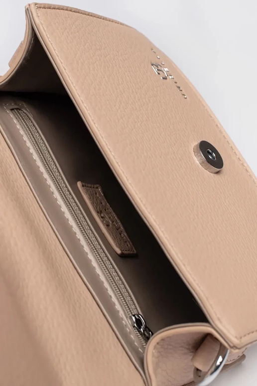 Bolsa pequena bege com alça