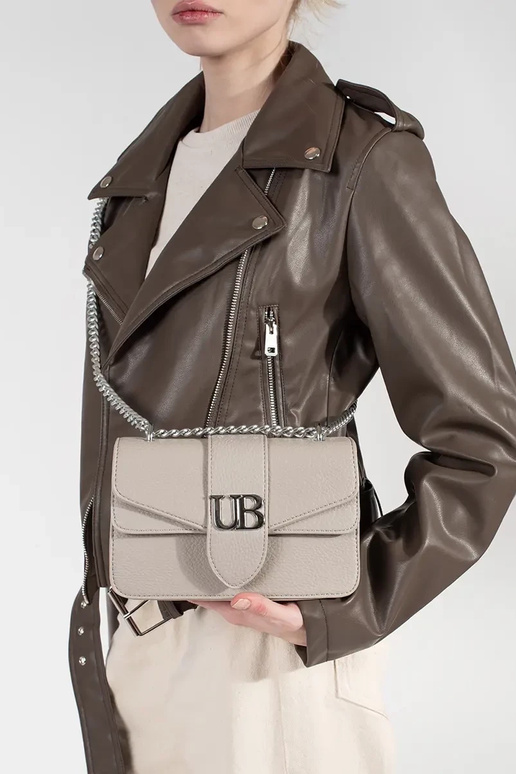 Bolsa Pequena Feminina em Marfim com... Bolsa Pequena Feminina em Marfim com...