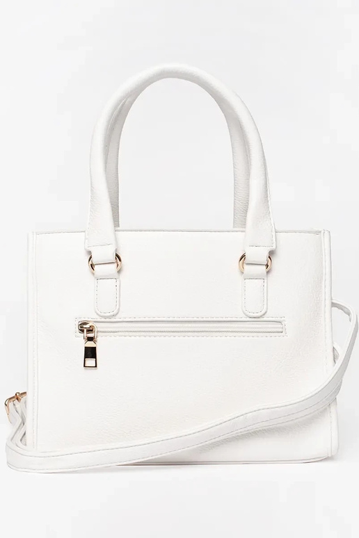 Bolsa branca com zíper