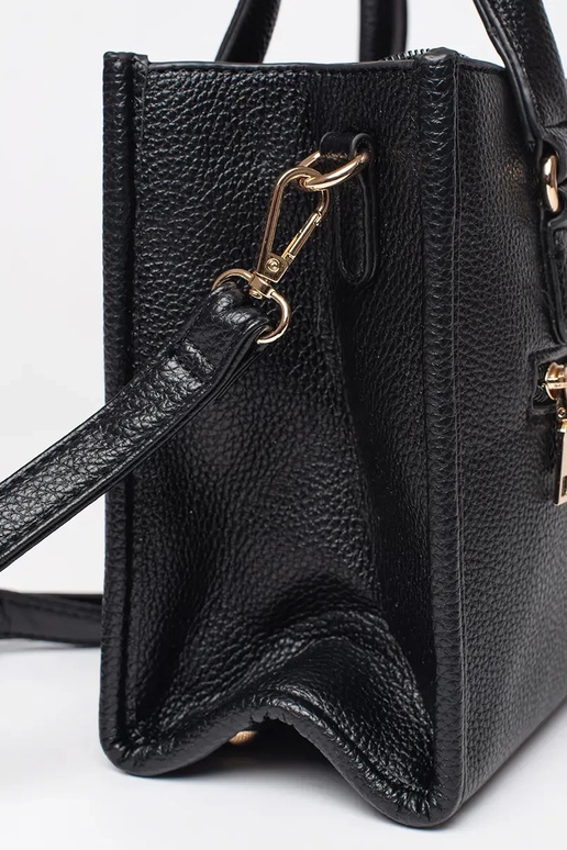 Bolsa preta com zíper