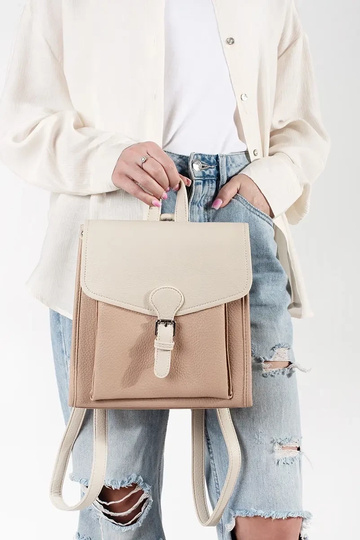 Mochila na cor marfim 2