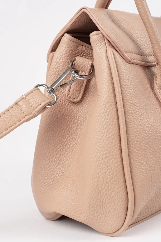 Bolsa feminina na cor areia com alças