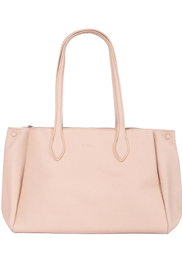 bolsa shopper rosa em couro...