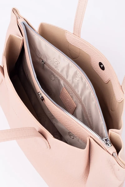 bolsa shopper rosa em couro ecológico bolsa shopper rosa em couro ecológico