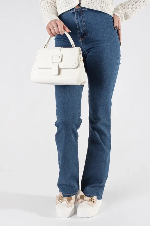 Bolsa Pequena Branca com Elementos...