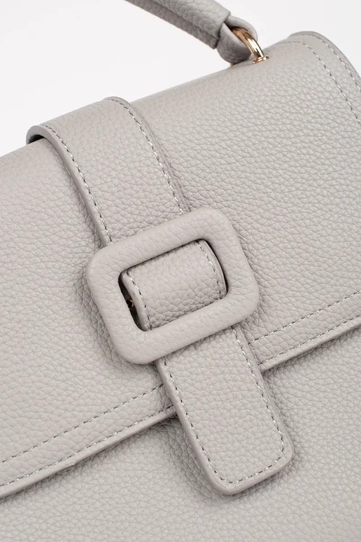 Bolsa Pequena Cinza com Elementos...