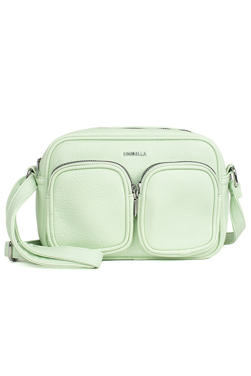 Pequena bolsa verde com bolsos