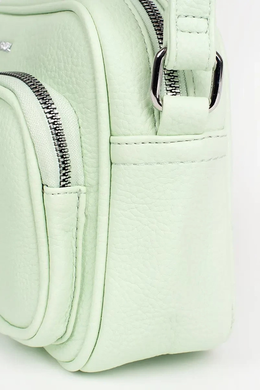 Pequena bolsa verde com bolsos