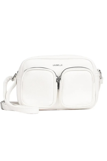 Pequena bolsa branca com...