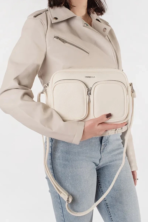 Mini bolsa em cores vibrantes com bolsos