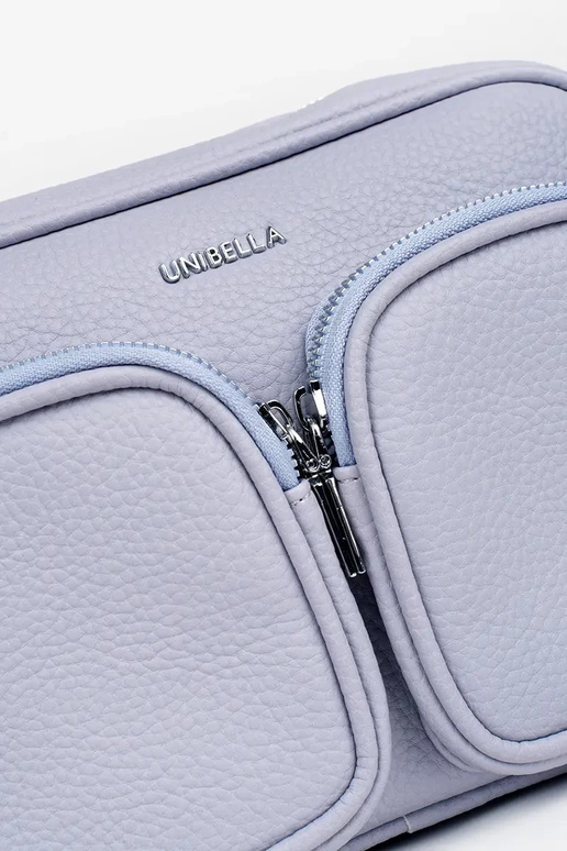 Mini bolsa roxa com bolsos