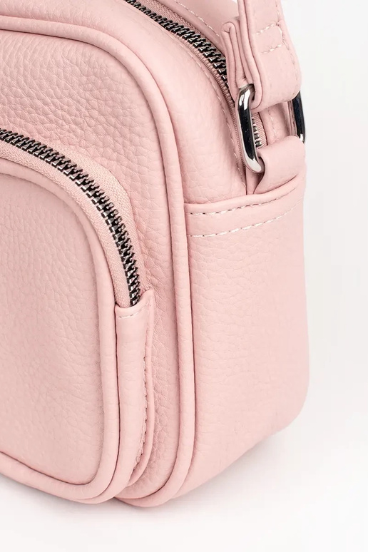 Mini bolsa rosa com bolsos