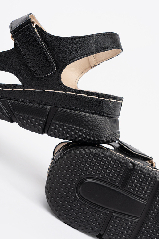 Sandálias clássicas pretas para mulheres Sandálias clássicas pretas para mulheres