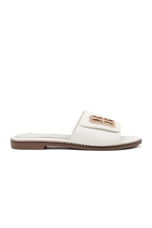 chinelas femininas brancas com sola...