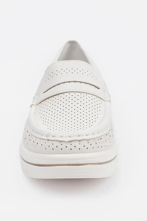 mocassins brancos com sola grossa