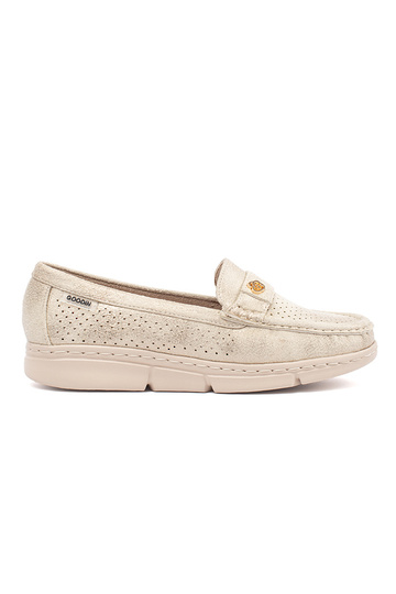 Sandálias azuis de camurça