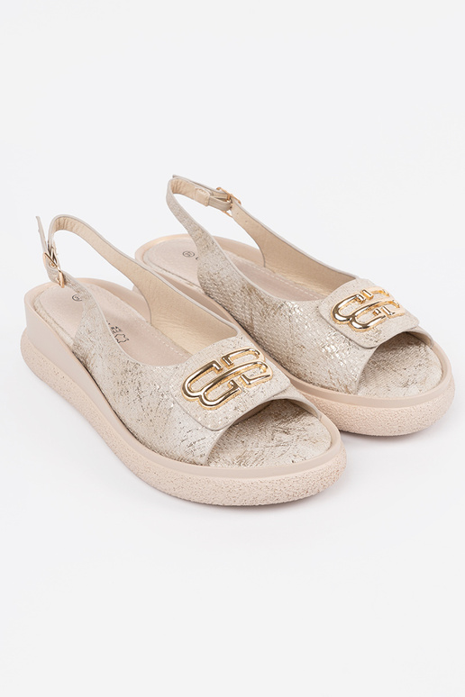 Sandálias em tom de cinza escuro com... Sandálias em tom de cinza escuro com...