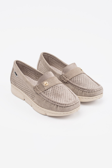 Mocassins cor areia 2