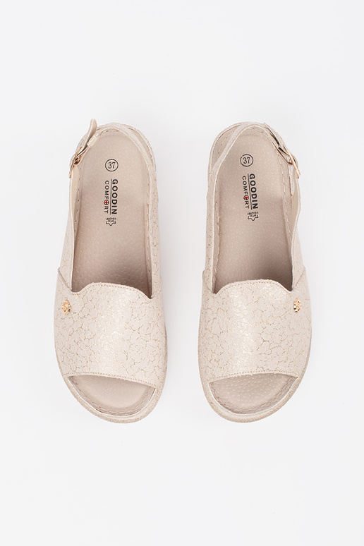 Sandálias de camurça com palmilha de... Sandálias de camurça com palmilha de...