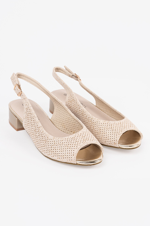 Sandálias em Tom de Marfim com... Sandálias em Tom de Marfim com...