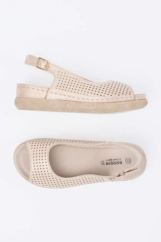 Sandalias Confortáveis Douradas Sandalias Confortáveis Douradas