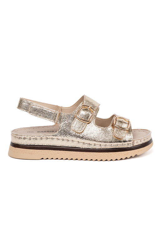 Sandálias em Tom de Ouro com...