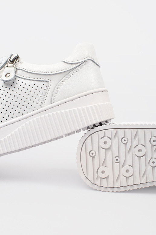 Tênis brancos com plataforma feitos... Tênis brancos com plataforma feitos...