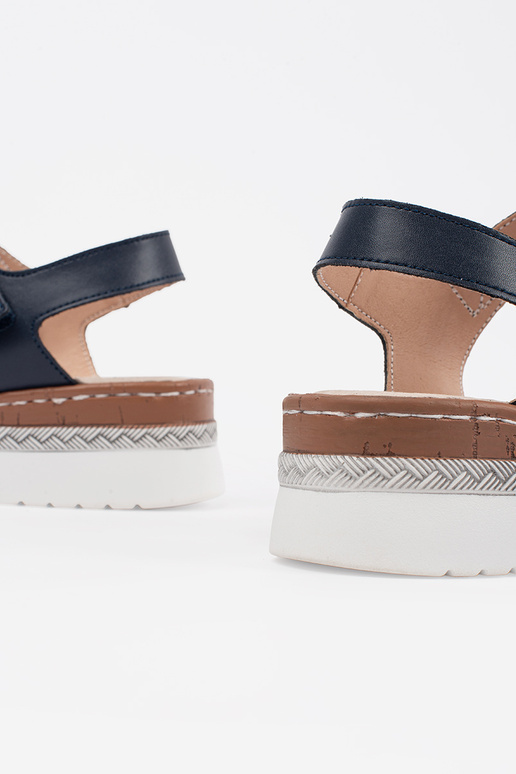 Sandalias com Plataforma Branco-Azul... Sandalias com Plataforma Branco-Azul...