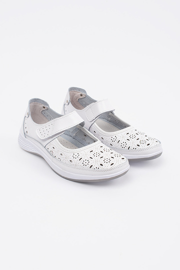 Sandálias de couro brancas... 2