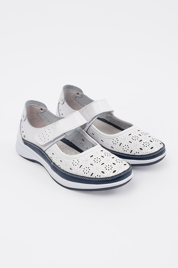 Sandálias de couro brancas... 2