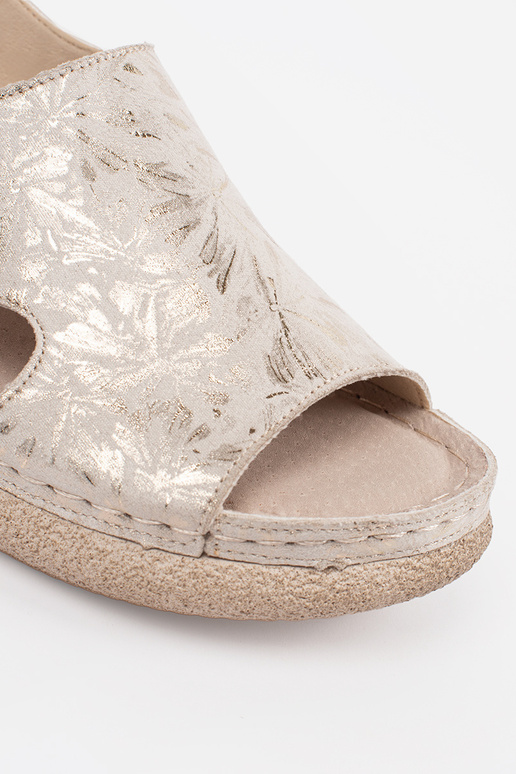 Sandalias Planas Marfim com Fivela Sandalias Planas Marfim com Fivela