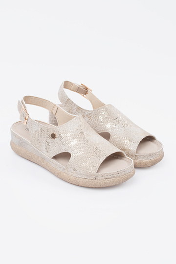 Sandalias Planas Taupe com... 2