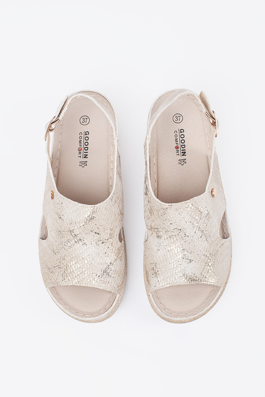 Sandalias Planas Taupe com Fivela Sandalias Planas Taupe com Fivela