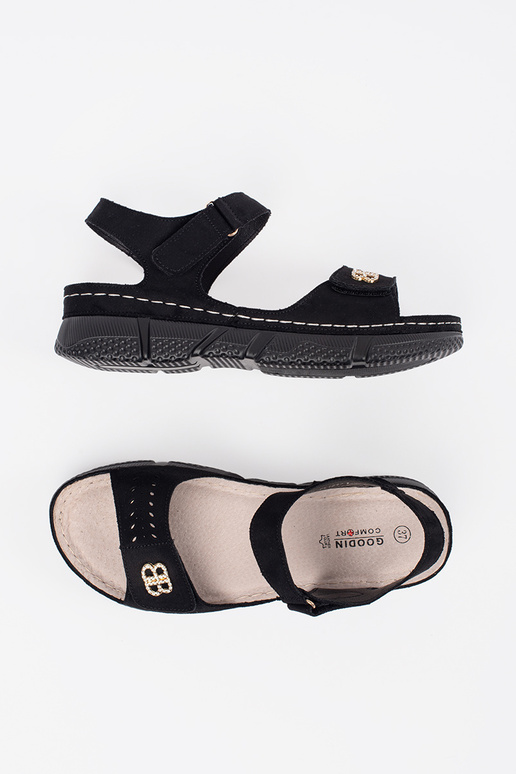 Sandálias femininas pretas Sandálias femininas pretas