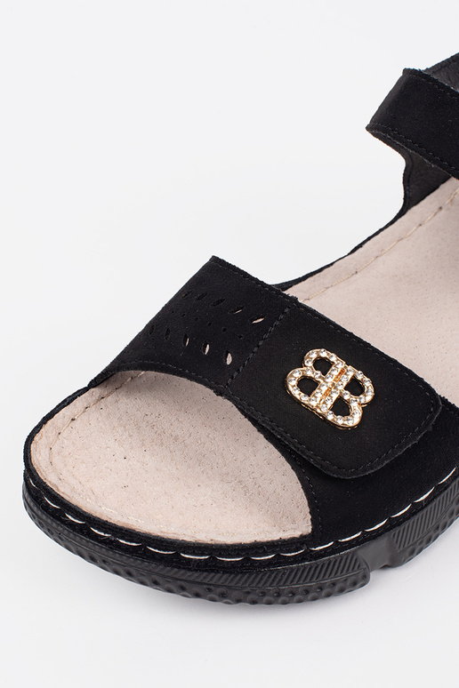 Sandálias femininas pretas Sandálias femininas pretas