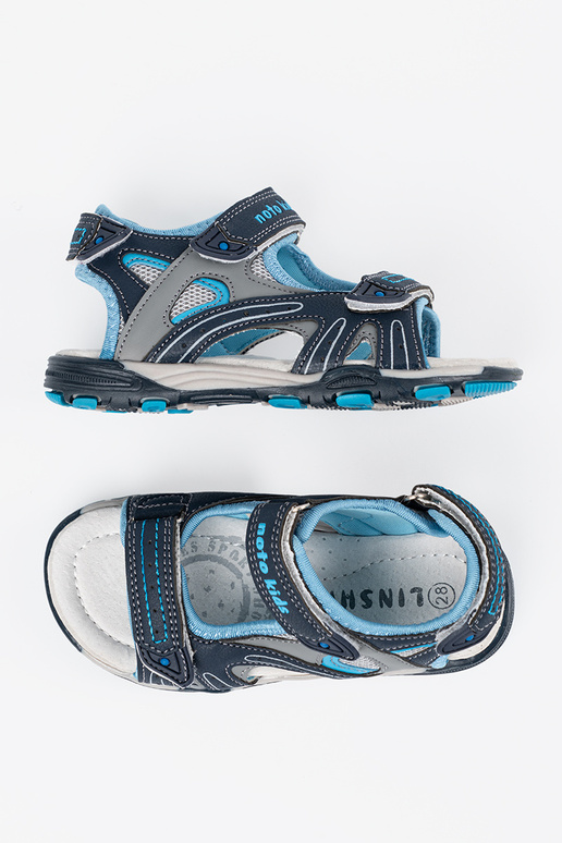 Sandálias masculinas azul-marinho