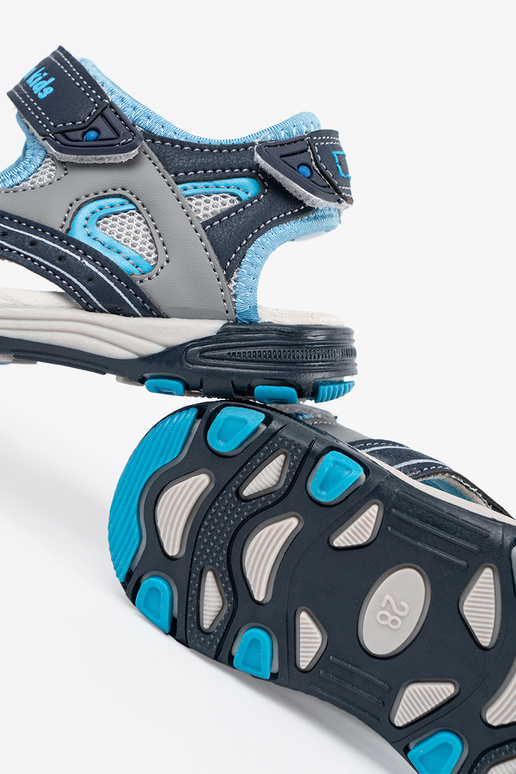 Sandálias masculinas azul-marinho