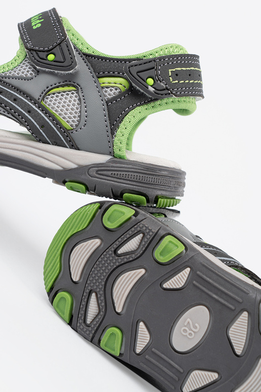 Sandálias masculinas cinzas