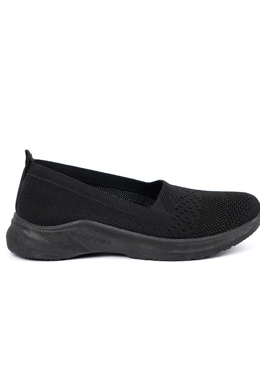 Tênis femininos pretos slip-on Tênis femininos pretos slip-on