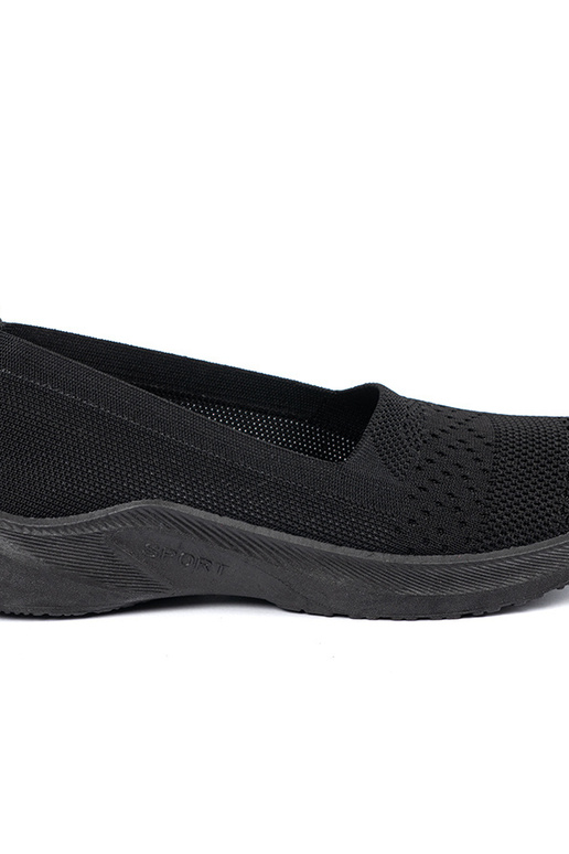 Tênis femininos pretos slip-on Tênis femininos pretos slip-on